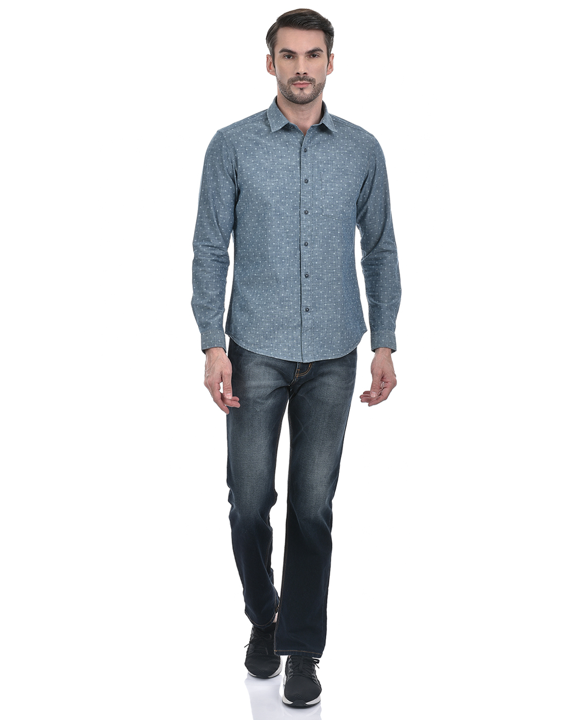 Numero Uno Men Solid Dark Blue Jeans
